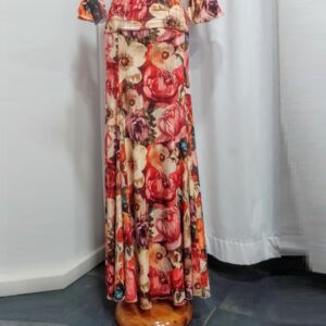 Falda luna flores calabaza